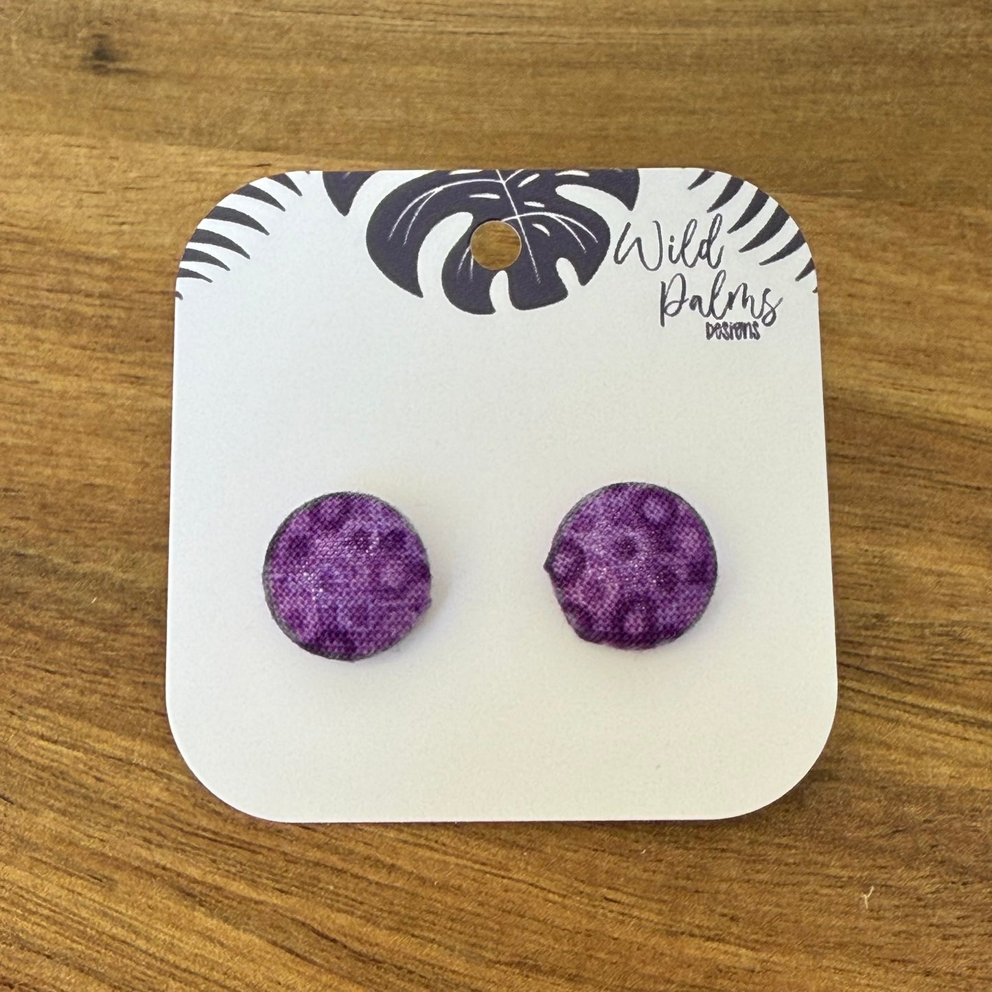 Fabric Stud Earrings