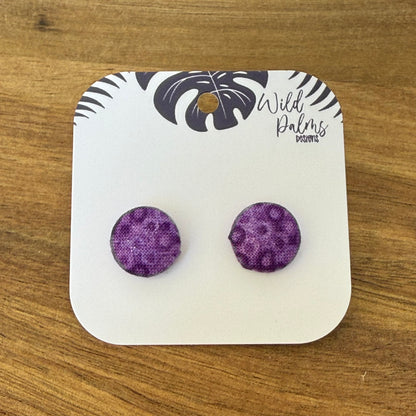 Fabric Stud Earrings