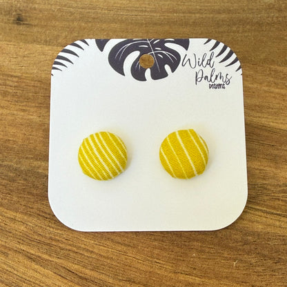 Fabric Stud Earrings