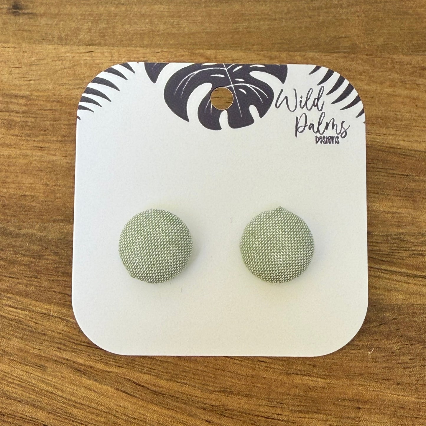 Fabric Stud Earrings
