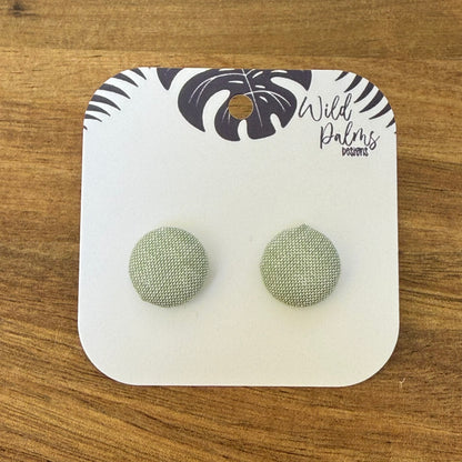 Fabric Stud Earrings