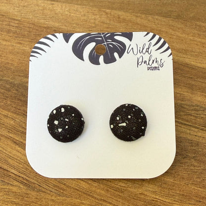 Fabric Stud Earrings