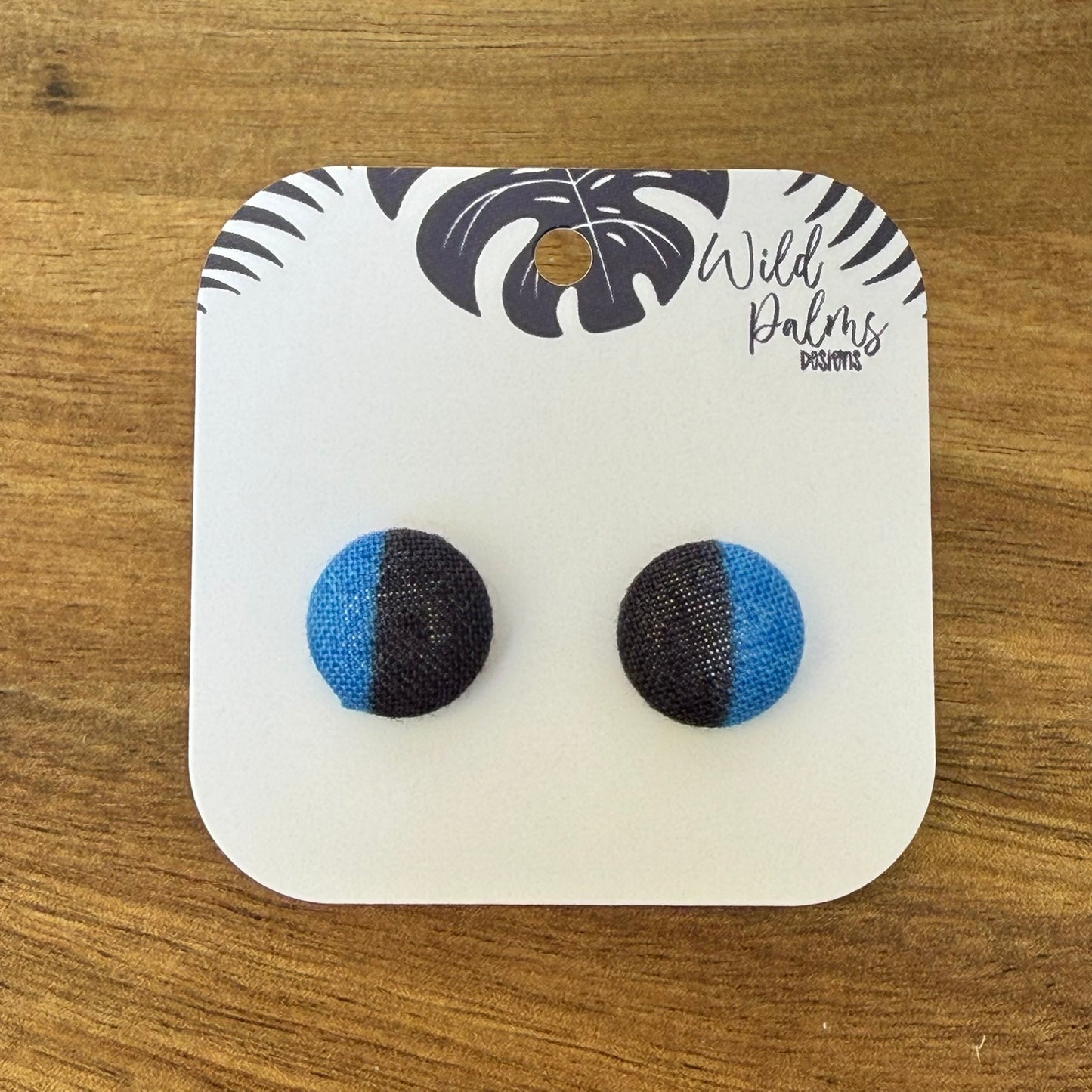 Fabric Stud Earrings