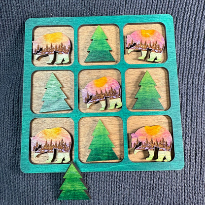 Tree & Bear Tic Tac Toe Game