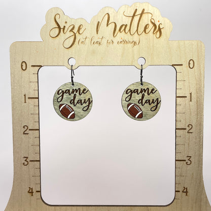 Football Game Day Drop Dangle Earrings