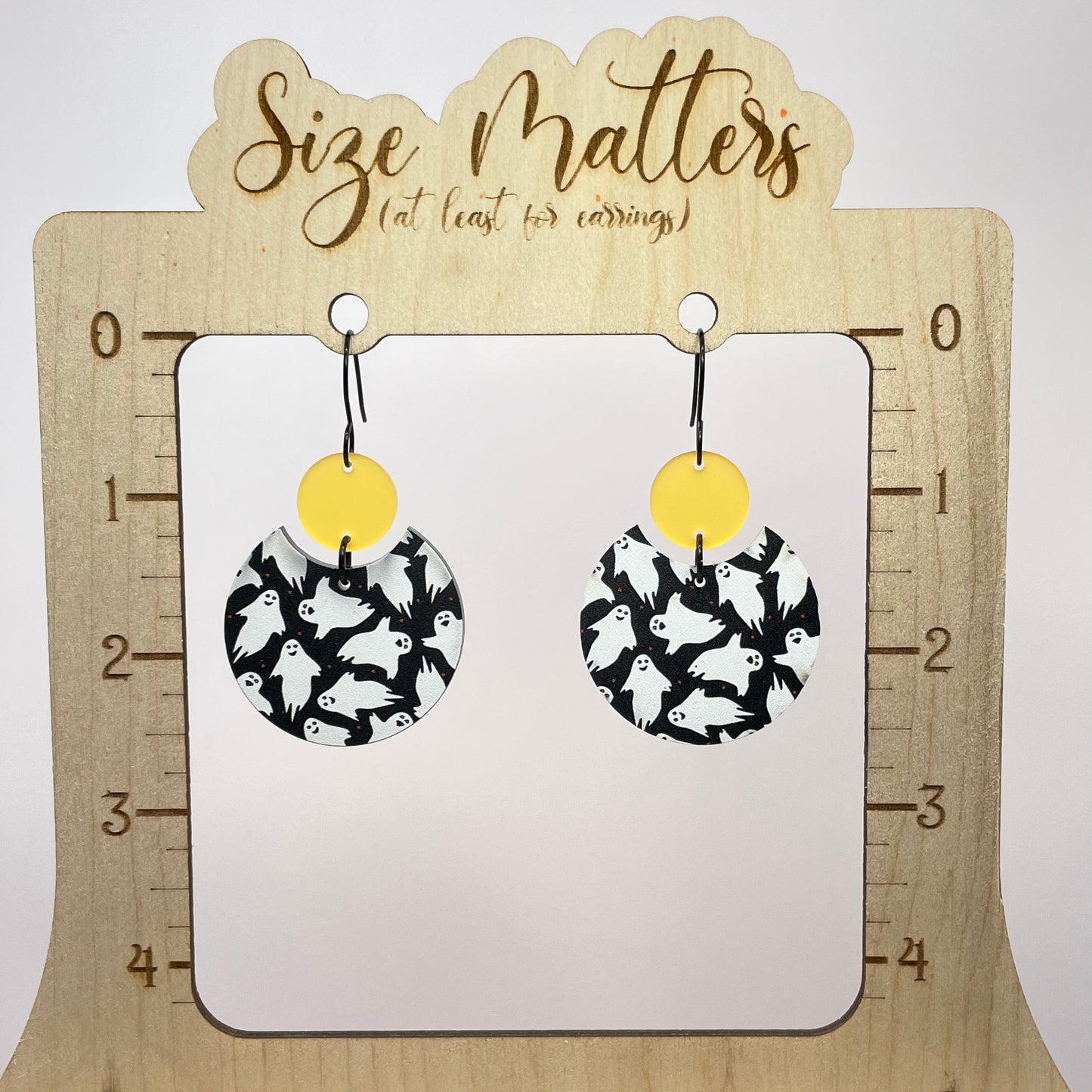 Ghosties Yellow Drop Dangle Earrings