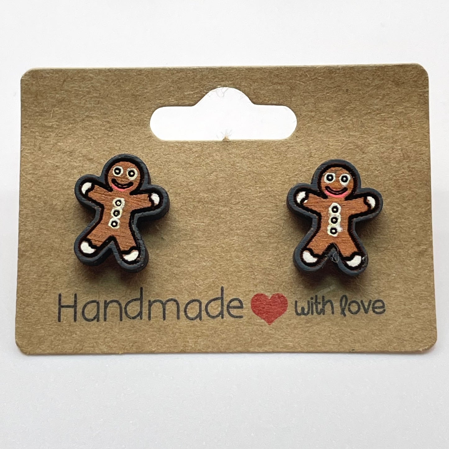 Gingerbread Man Stud Earrings