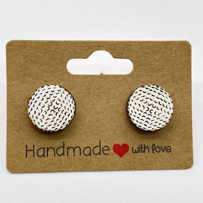 Golfball Stud Earrings