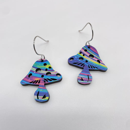 Groovier Mushroom Drop Dangle Earrings