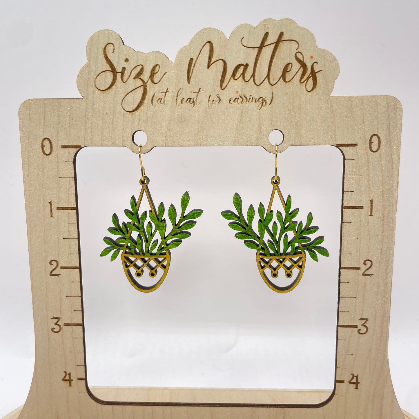 Hanging Plant 6 Drop Dangle Earrings