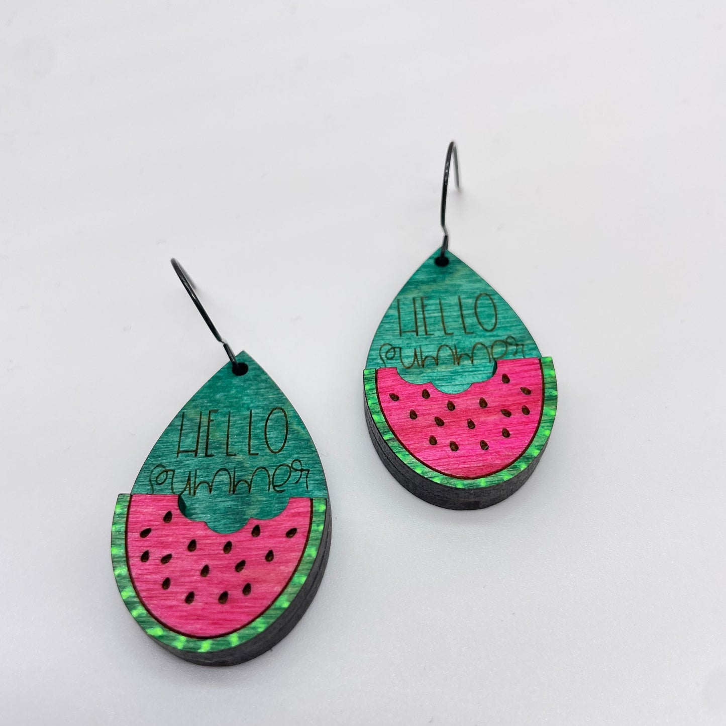 Hello Summer Watermelon Drop Dangle Earrings