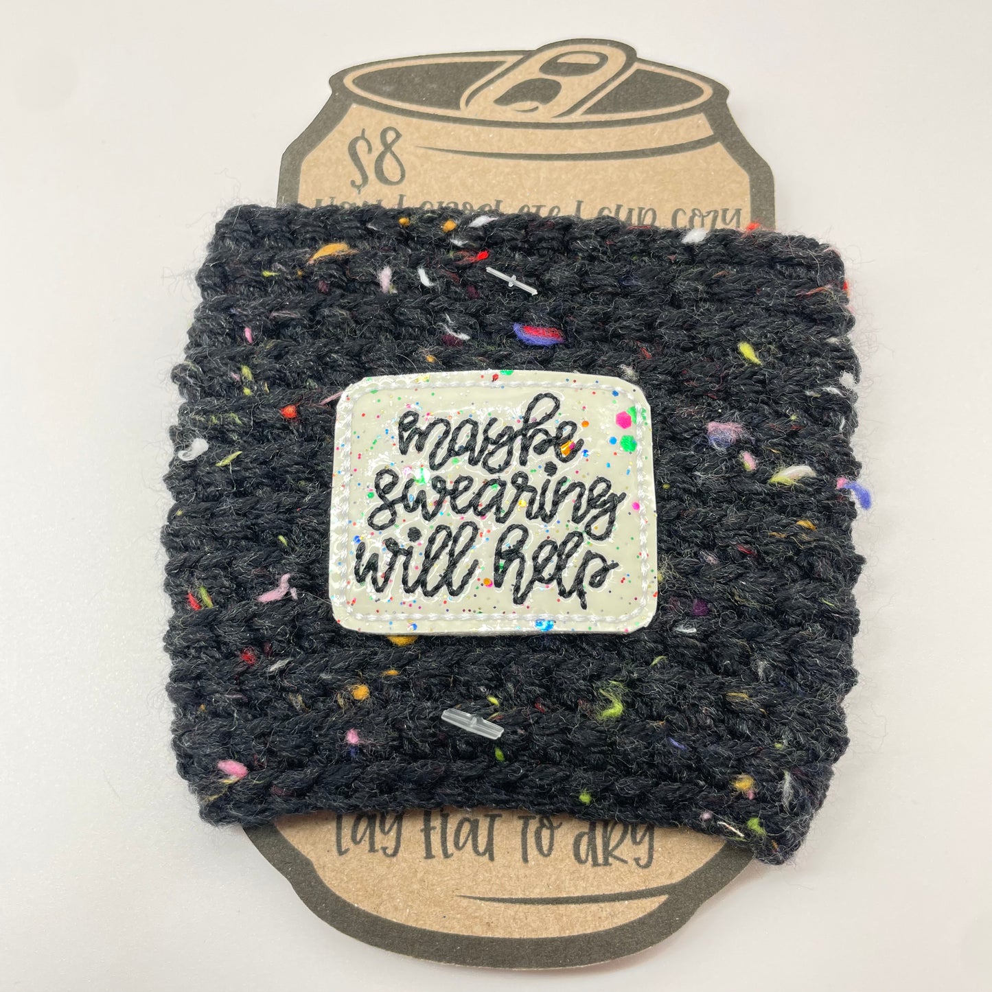 Maybe Swearing Will Help Crocheted Cup Cozy