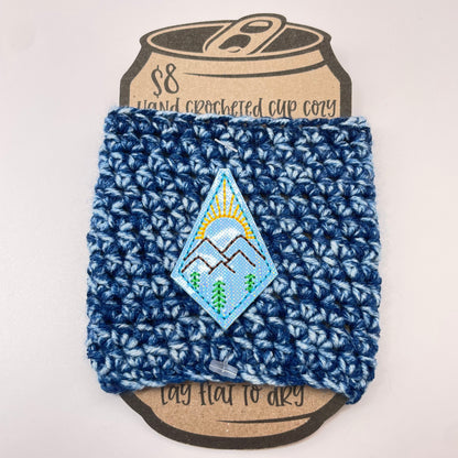 Mountains Crocheted Cup Cozy