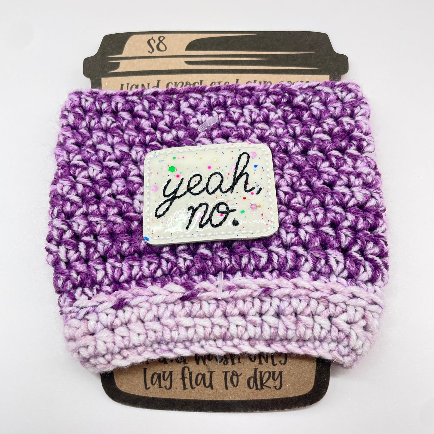 Yeah, NO Crocheted Cup Cozy