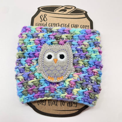 Owl Crocheted Cup Cozy