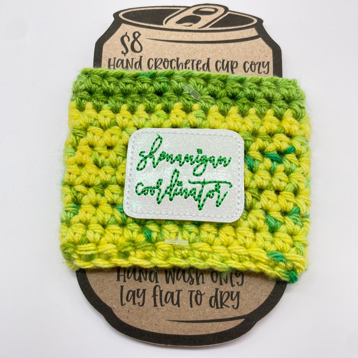 Shenanigan Coordinator Crocheted Cup Cozy