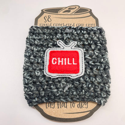 Netflix & Chill Crocheted Cup Cozy