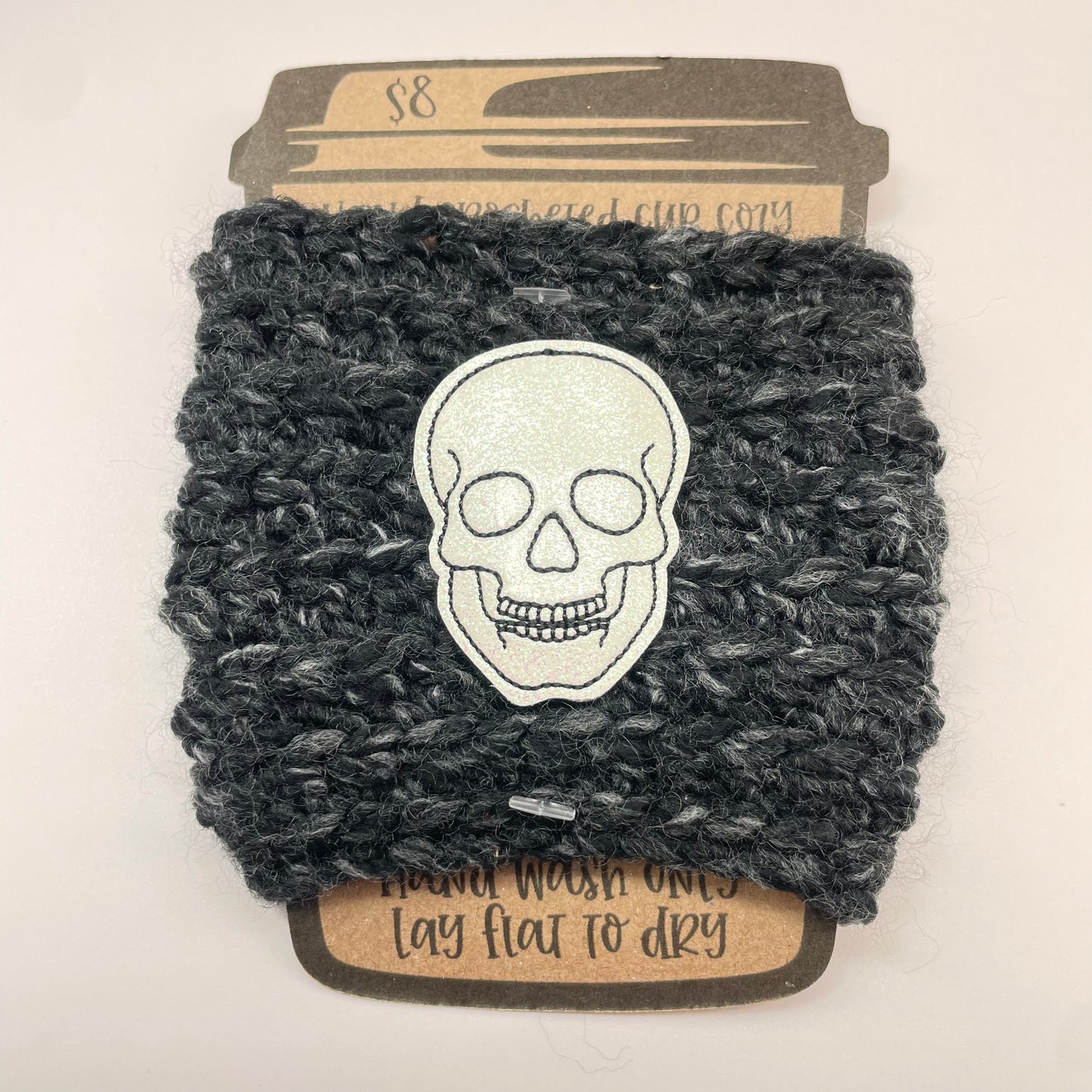 Skull Crocheted Cup Cozy