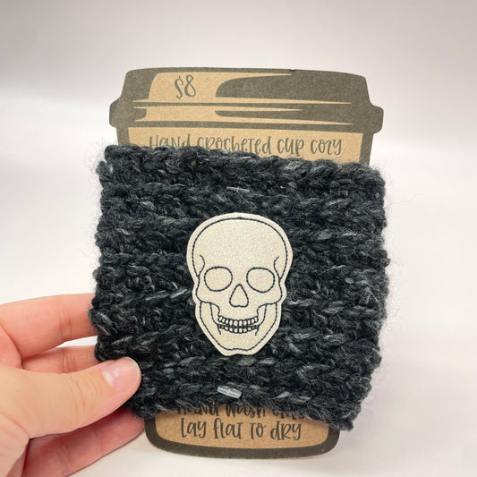 Skull Crocheted Cup Cozy