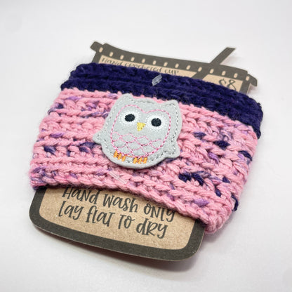 Owl Crocheted Cup Cozy