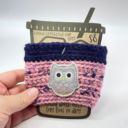 Owl Crocheted Cup Cozy