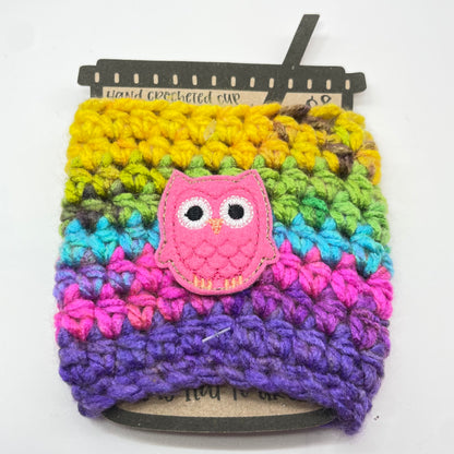 Owl Crocheted Cup Cozy