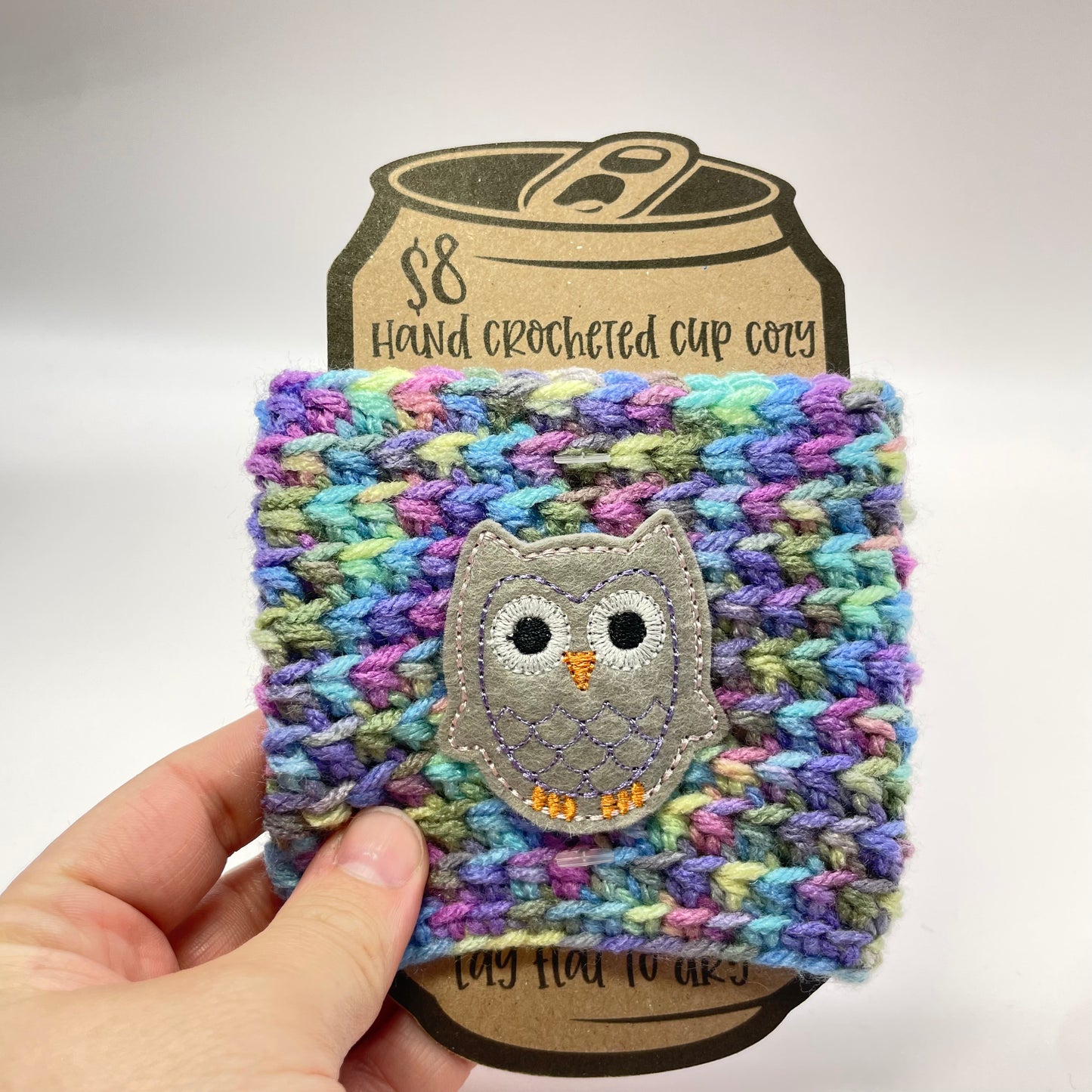 Owl Crocheted Cup Cozy