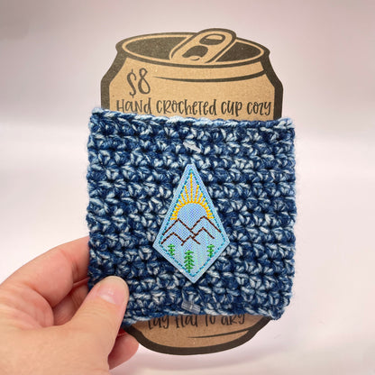 Mountains Crocheted Cup Cozy