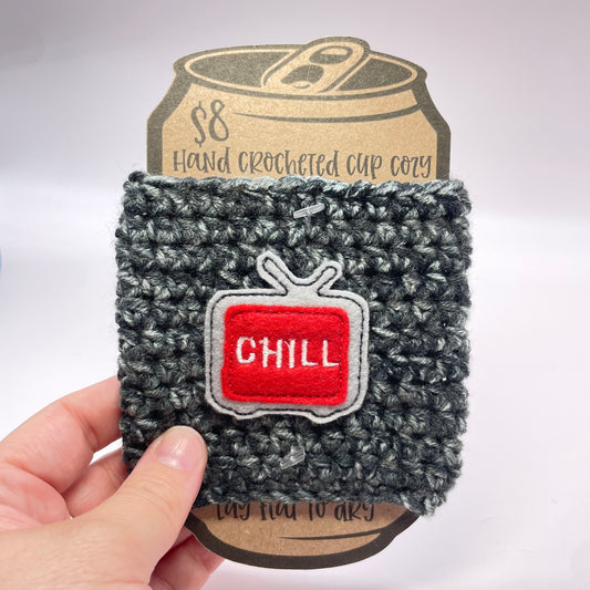 Netflix & Chill Crocheted Cup Cozy