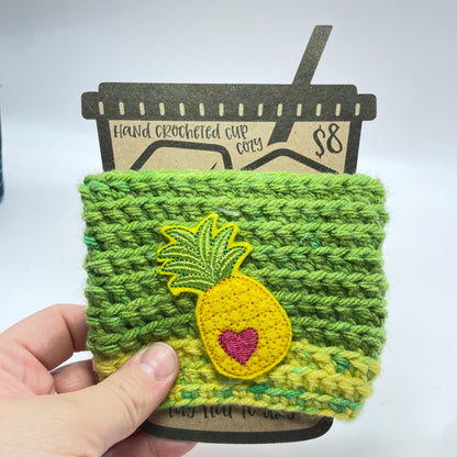 Pineapple Crocheted Cup Cozy