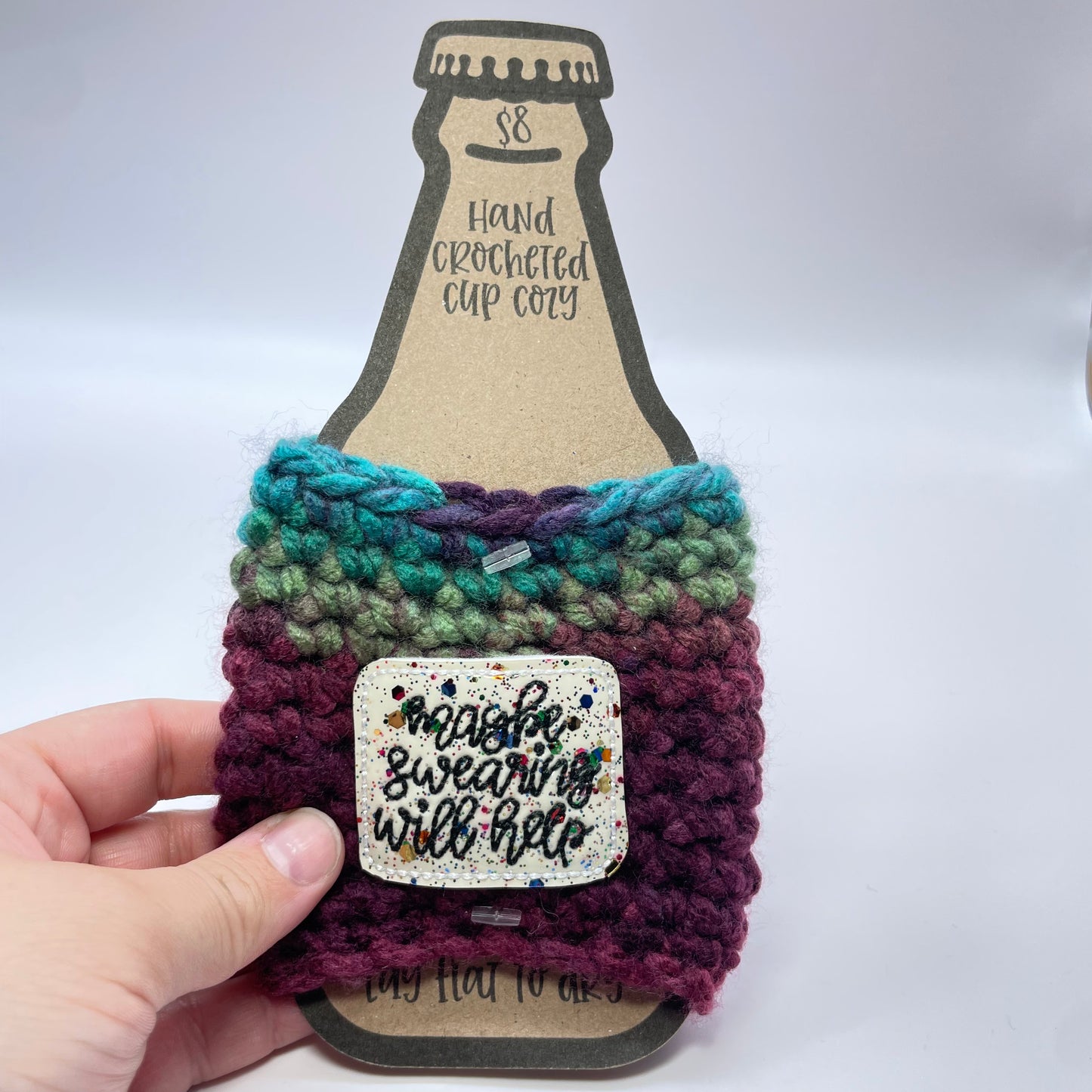 Make It A Mega Pint Crocheted Cup Cozy