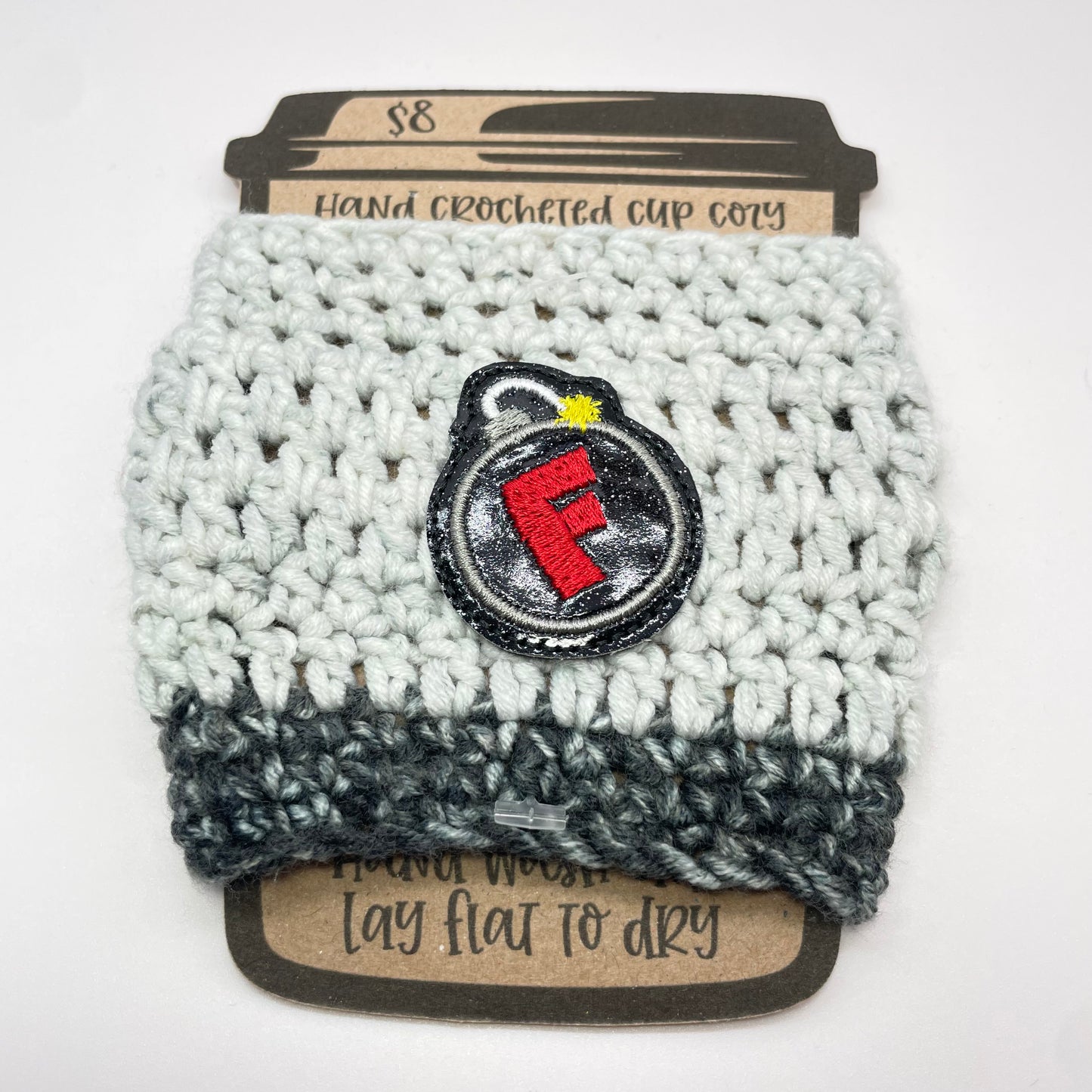 F Bomb Crocheted Cup Cozy