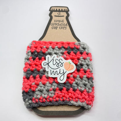 Kiss My PeachAss Crocheted Cup Cozy