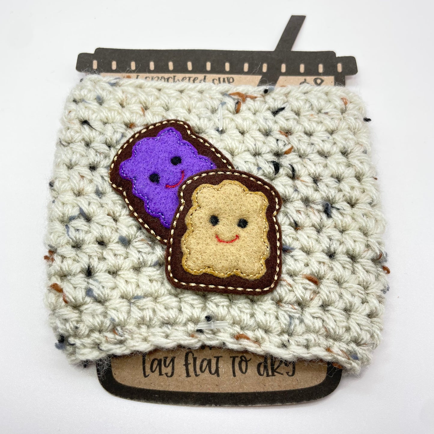 PB&J Crocheted Cup Cozy