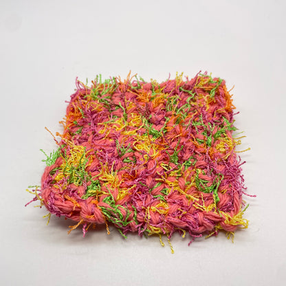 Pink, Orange + Green Scrubby