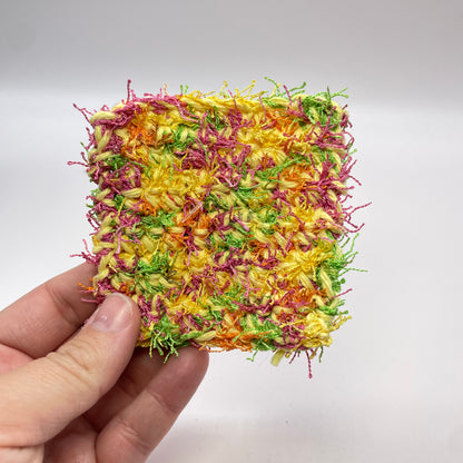 Yellow, Pink + Green Scrubby