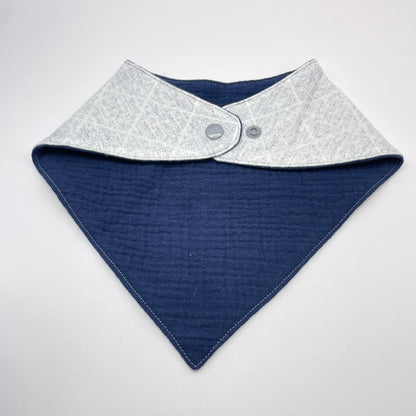 Blue Squares Baby Bib