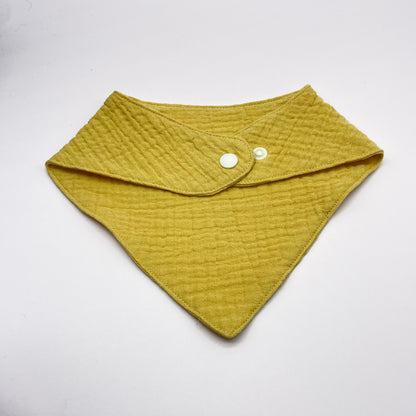 Yellow Muslin Baby Bib