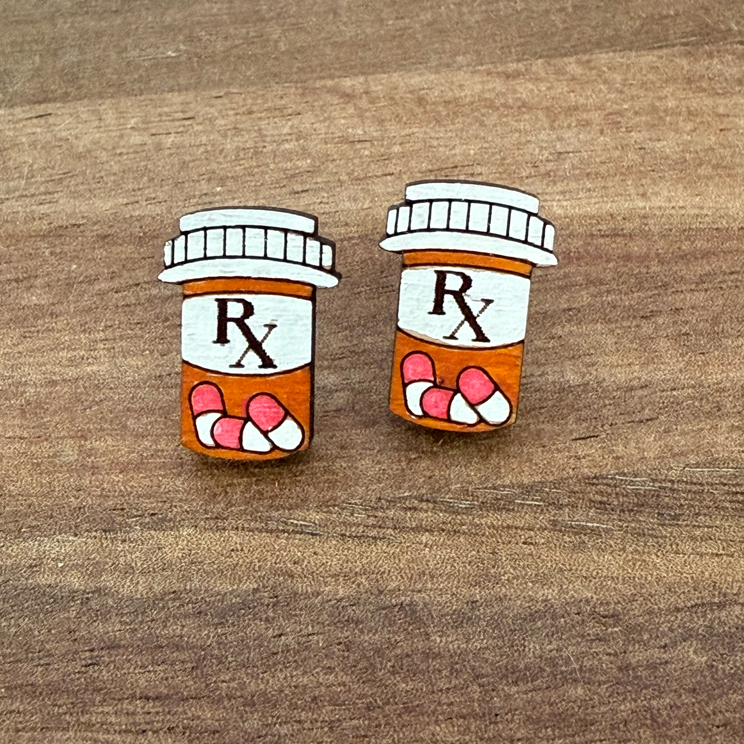 Prescription bottle Stud Earrings