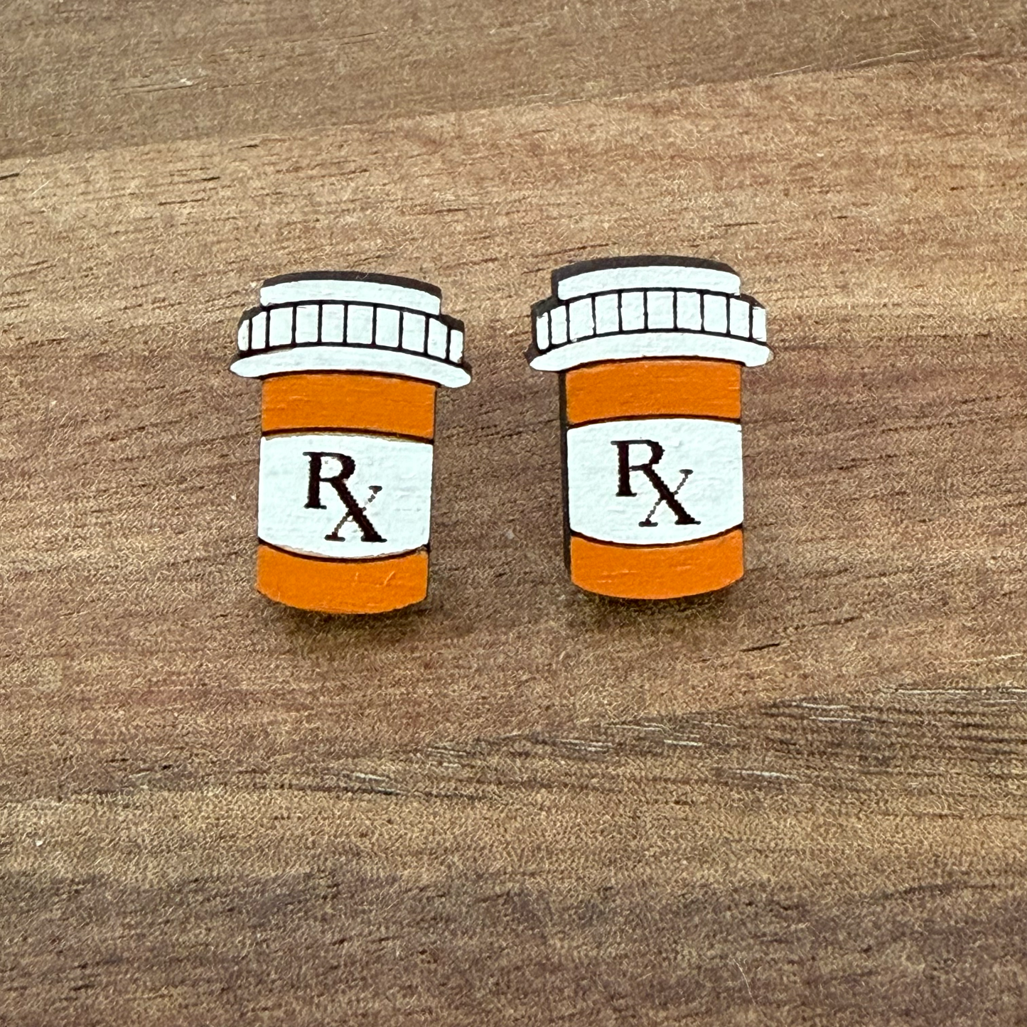 Prescription bottle Stud Earrings