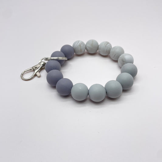 Gray 3 tone Stretchy Elastic Silicone Wristlet