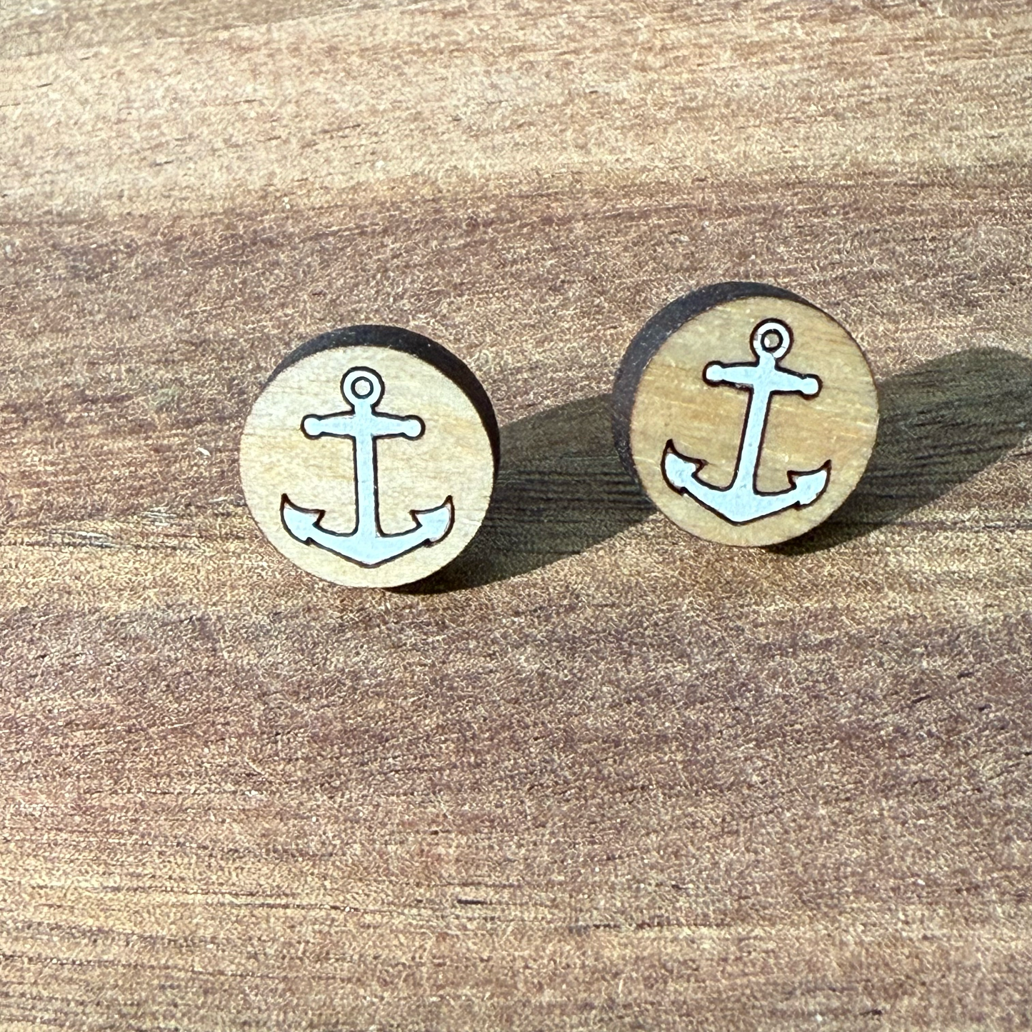 Anchor Stud Earrings