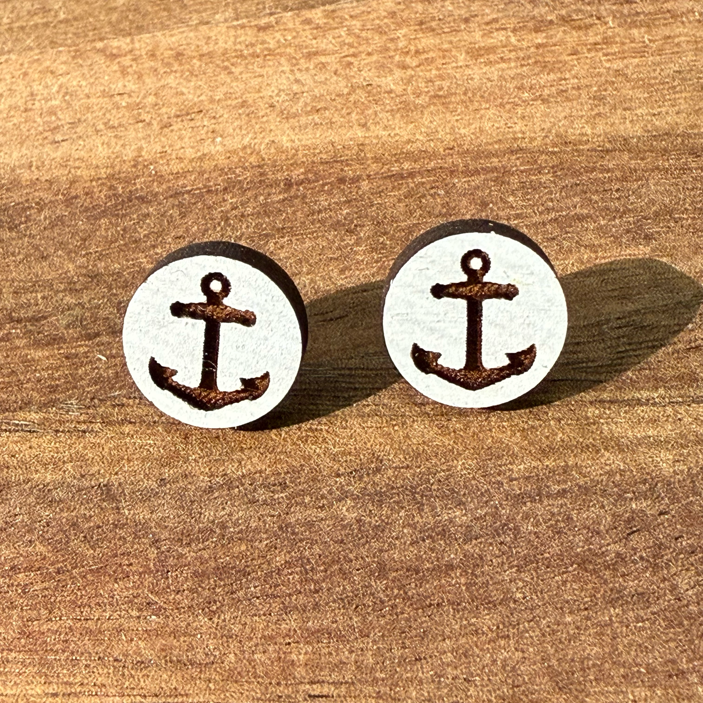 Anchor Stud Earrings