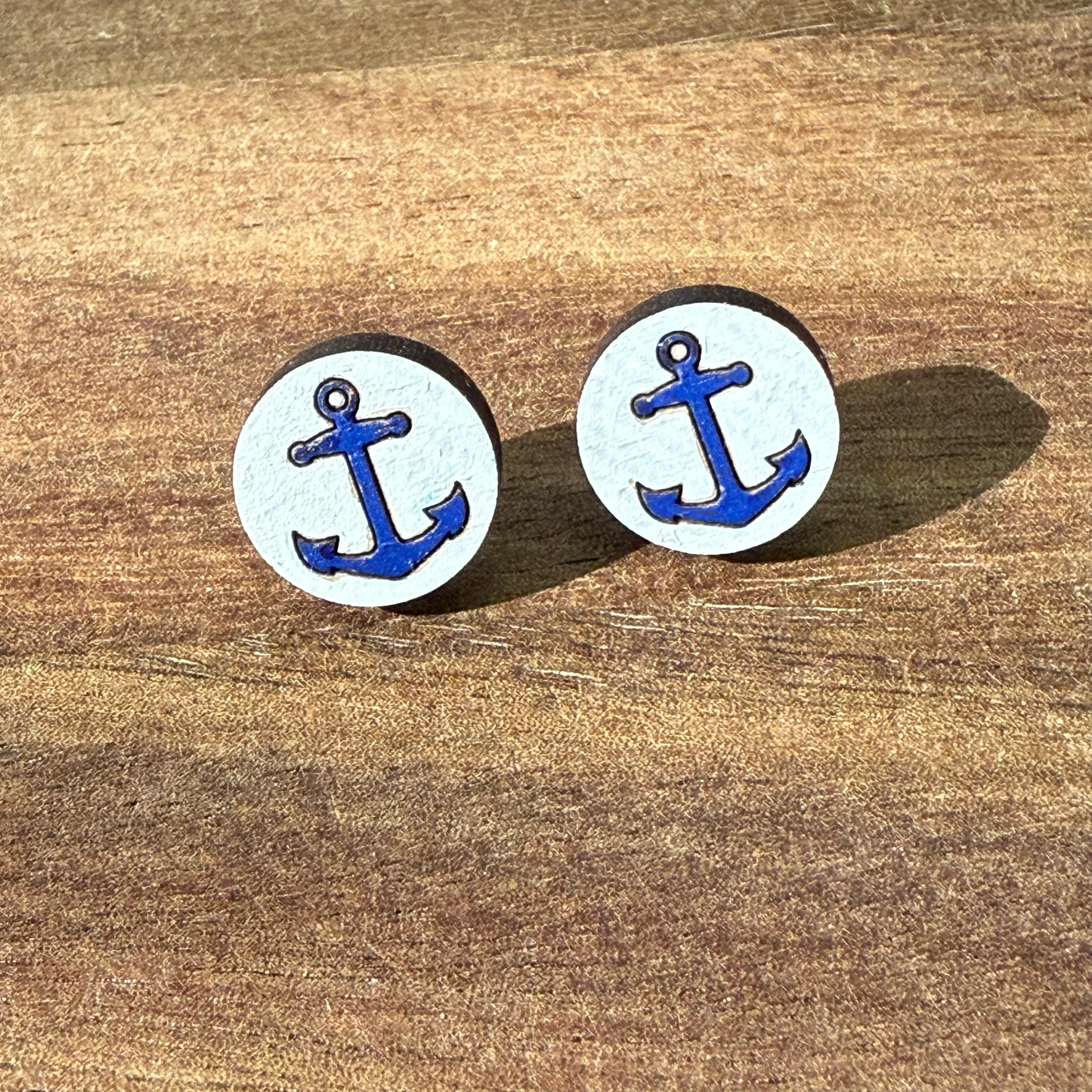 Anchor Stud Earrings