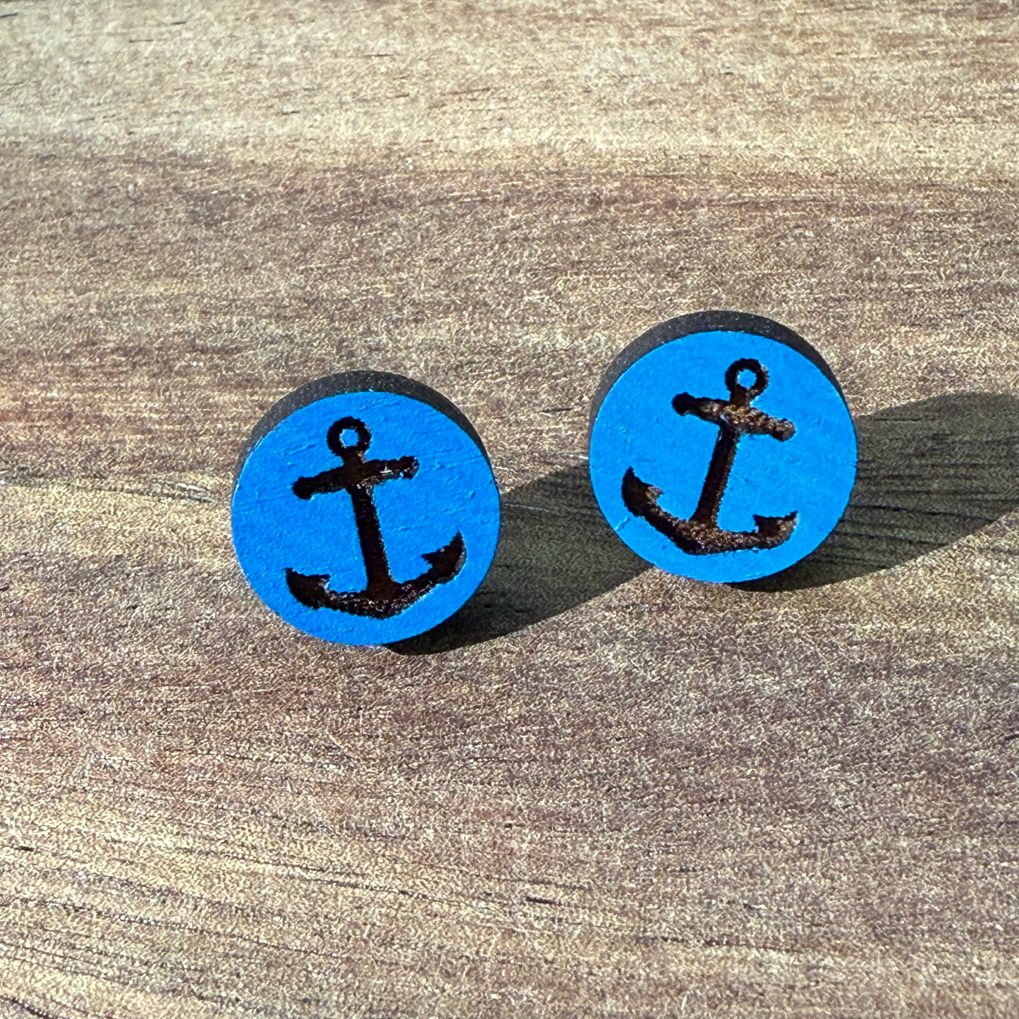 Anchor Stud Earrings