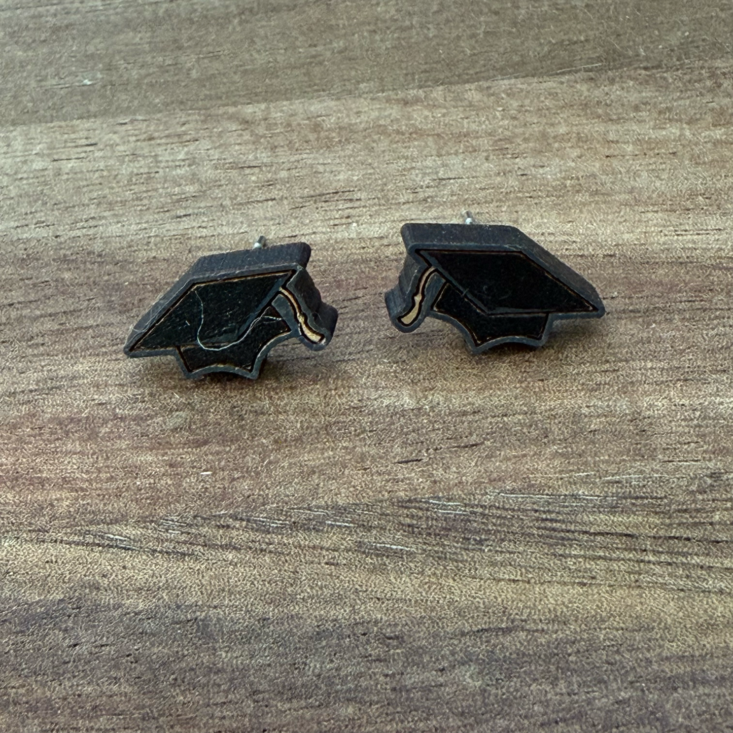 Graduation Cap Stud Earrings