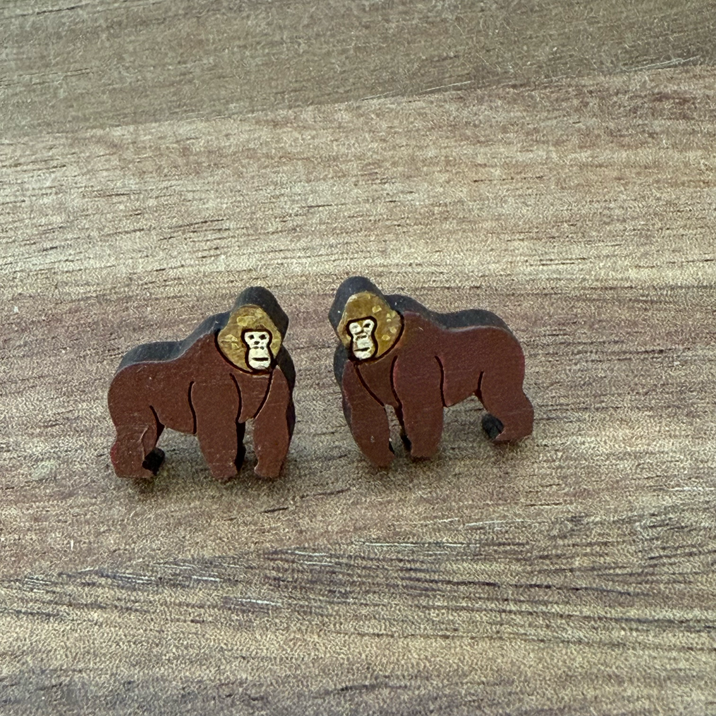 Gorilla Stud Earrings