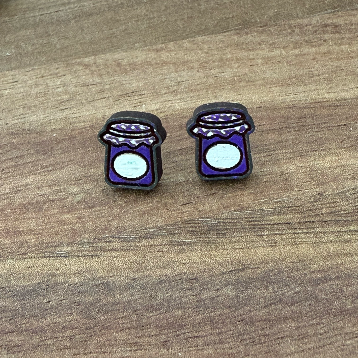 Jar of Jam Stud Earrings
