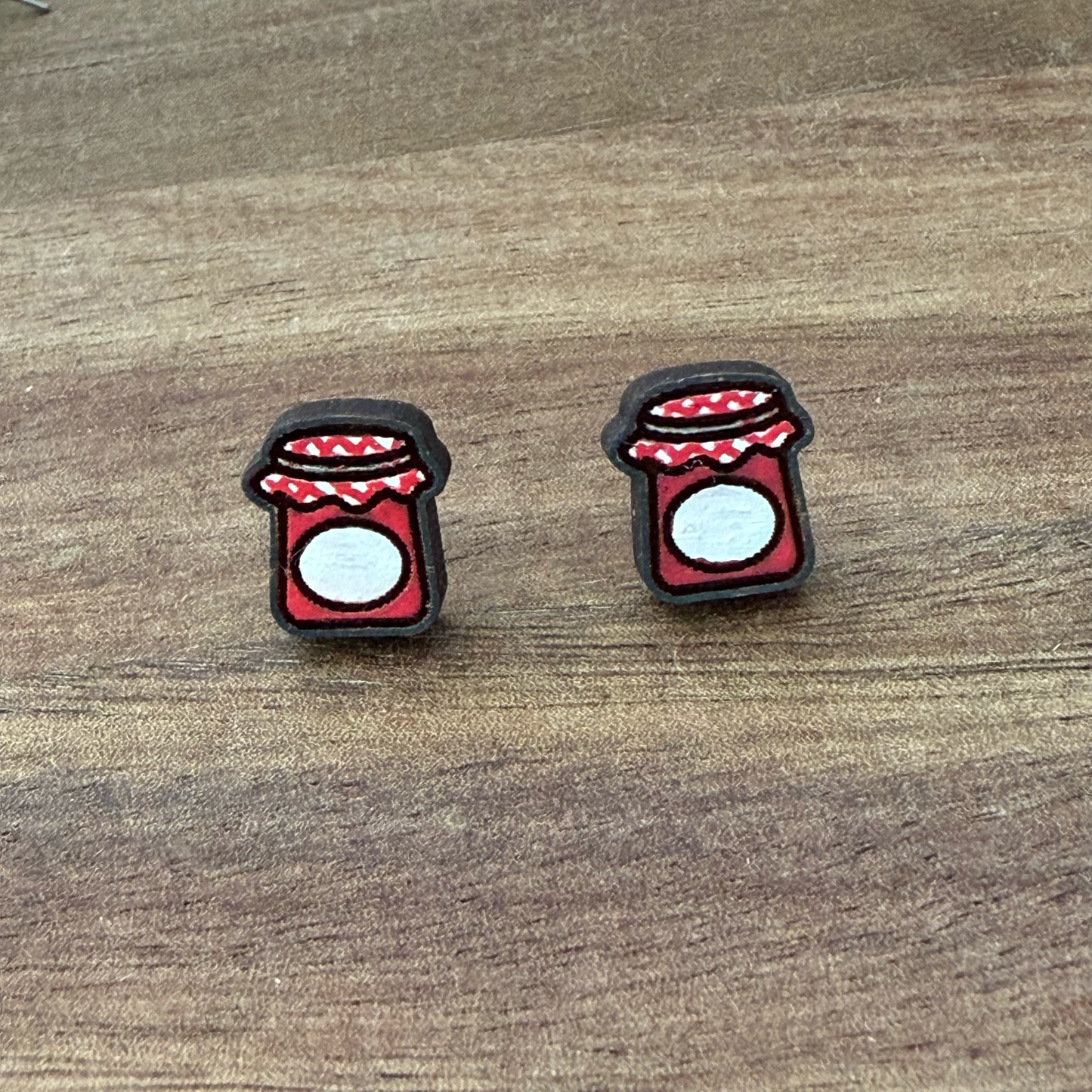Jar of Jam Stud Earrings