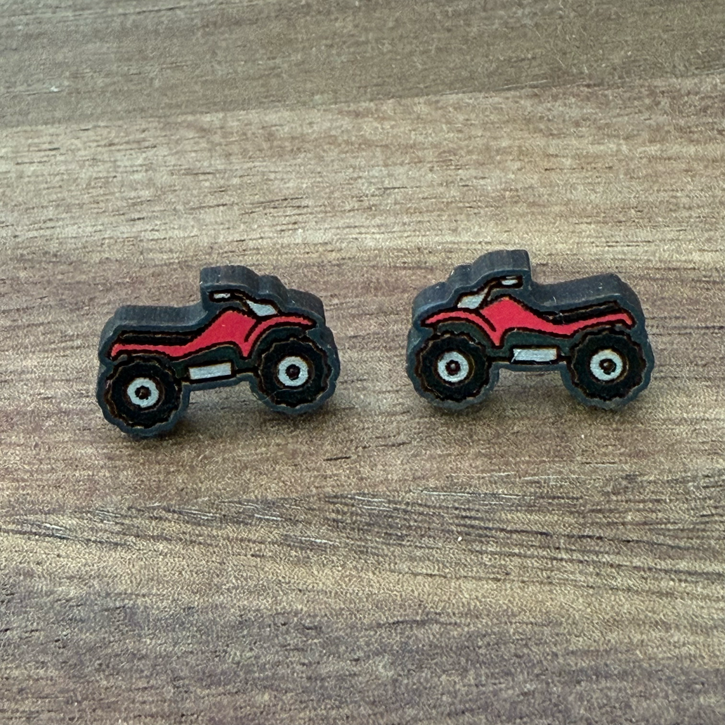 4 Wheeler Stud Earrings
